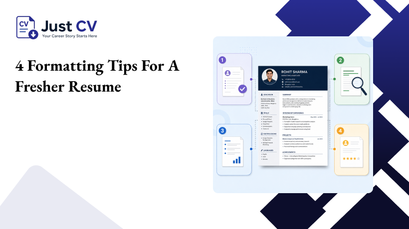 Formatting Tips for a Fresher Resume