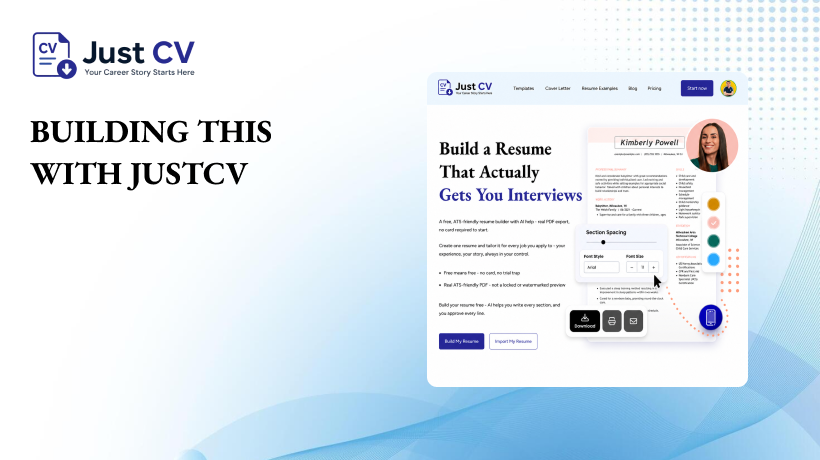 Building This With JustCV