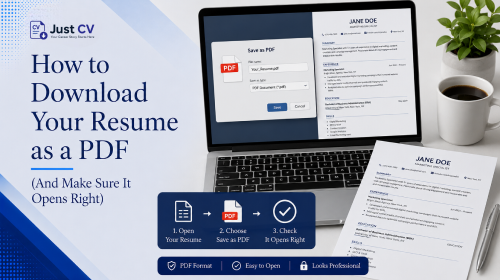 how to download your resume as a pdf
