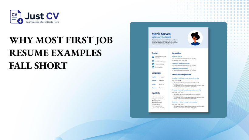 Why Most First Job Resume Examples Fall Short