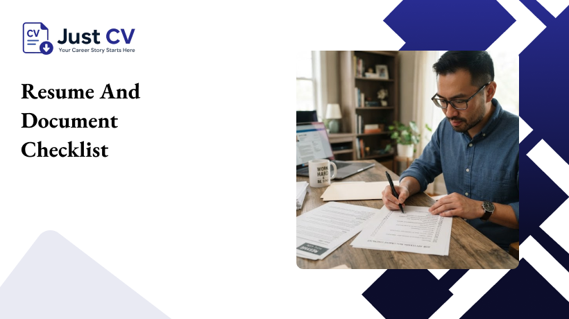 resume and document checklist