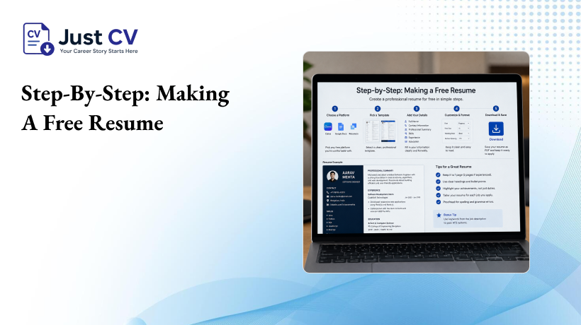 Step by Step Making a Free Resume